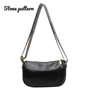 Women's Winter Leather Crossbody Bag Small Shoulder Handbag