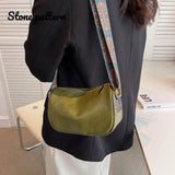 Women's Winter Leather Crossbody Bag Small Shoulder Handbag