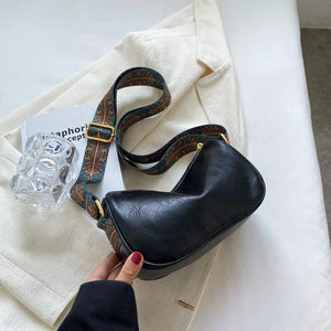 Women's Winter Leather Crossbody Bag Small Shoulder Handbag