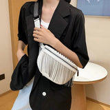 Tassel Chest waist Bags Women Crossbody Bags Female Purses Handbag