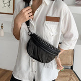Tassel Chest waist Bags Women Crossbody Bags Female Purses Handbag