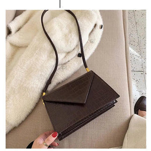 British Small Square Bag Women High-quality PU Leather Chain Shoulder bags