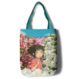 Spirited Away Canvas Tote Bag Large Capacity Shoulder Handbag