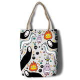 Spirited Away Canvas Tote Bag Large Capacity Shoulder Handbag