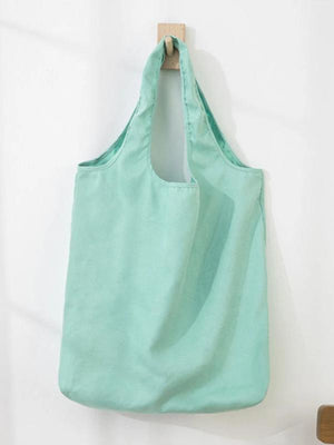 Large Foldable Shopping Bag Suede Handbag Women Harajuku