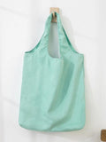 Large Foldable Shopping Bag Suede Handbag Women Harajuku