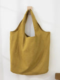 Large Foldable Shopping Bag Suede Handbag Women Harajuku