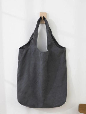 Large Foldable Shopping Bag Suede Handbag Women Harajuku