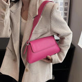 Women's Solid PU Leather Shoulder Bag Chain Handbag Armpit Purse 6Color