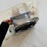 Women's Solid PU Leather Shoulder Bag Chain Handbag Armpit Purse 6Color