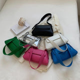 Women's Solid PU Leather Shoulder Bag Chain Handbag Armpit Purse 6Color