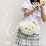 Kitty Doll Lolita Plush Crossbody Bag