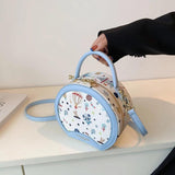 Small Round Handbags Canvas Shoulder Bag