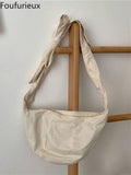 Foufurieux Nylon Large Dumpling Shoulder Bag