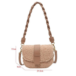 Plush Shoulder Bag Winter Handbag