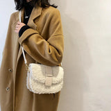 Plush Shoulder Bag Winter Handbag