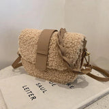 Plush Shoulder Bag Winter Handbag