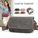Small Canvas Shoulder Bag Women Mini Messenger Travel Purses Handbags