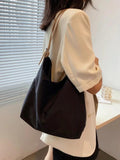 Retro Canvas Tote Bag Women Zipper Handbag Large Capacity