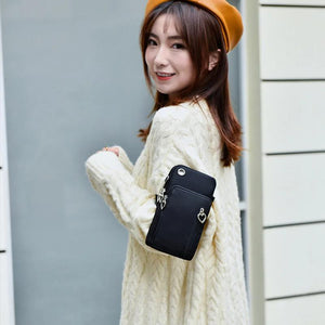 Mini Phone Bag Crossbody with Headphone Hole