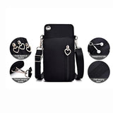 Mini Phone Bag Crossbody with Headphone Hole