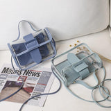 Transparent Jelly Bag Handbag Clear Waterproof PVC Shoulder Bag Female