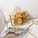 Transparent Jelly Bag Handbag Clear Waterproof PVC Shoulder Bag Female