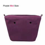 Mini Purple Cashmere PU Leather Insert for O Bag