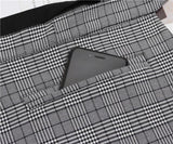 Plaid Fabric Bow Waist Bag Packs with Self-tie Waist Belt