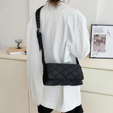 Nylon Padded Handbags Women Shoulder Bags Down Cotton Crossbody Bags