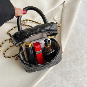 Mini Lipstick Bag Chain Crossbody Box Women's