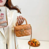 Mini Lipstick Bag Chain Crossbody Box Women's