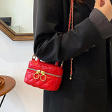 Mini Lipstick Bag Chain Crossbody Box Women's
