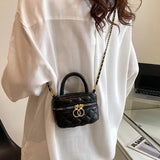 Mini Lipstick Bag Chain Crossbody Box Women's