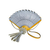 Vintage Fan Shape Clutch Bag Retro Chinese Style Shoulder Crossbody Handbag