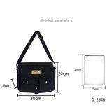 Canvas Shoulder Bags for Teenage Girls Harajuku Messenger Bag