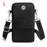 Solid Zipper Messenger Bag for Women