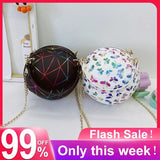 Crossbody Messenger Bag Ladies Handbags Women Letters Butterfly Checker Pattern