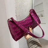 Casual Women Totes Shoulder Bags Shopping Bag Retro Female Leather Solid Chain H