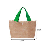 Straw Woven Beach Vacation Tote Bag for Women