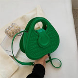 Crocodile Pattern Shoulder Bag for Women Totes Crossbody Purse