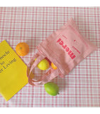 Sweet Embroidered Canvas Shopping Bag for Women