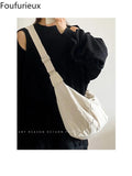Foufurieux Messenger Bag Women's Autumn Winter Large-capacity Dumpling Bag