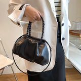 Braided Shoulder Messenger Bag Small Tote Bag Female Handbags