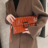 Crocodile Handbags PU Leather Clutch Bag Female Square Purse Ladies Wallet