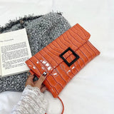Crocodile Handbags PU Leather Clutch Bag Female Square Purse Ladies Wallet