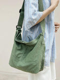 Canvas Shoulder Bag for Women Hobos Small Messenger Crossbody Bag