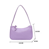 Soft PU Leather Underarm Bag Vintage Totes Handbags