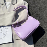 Soft PU Leather Underarm Bag Vintage Totes Handbags