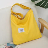 Large Canvas Tote Bag for Women - Retro Style Shoulder Bag